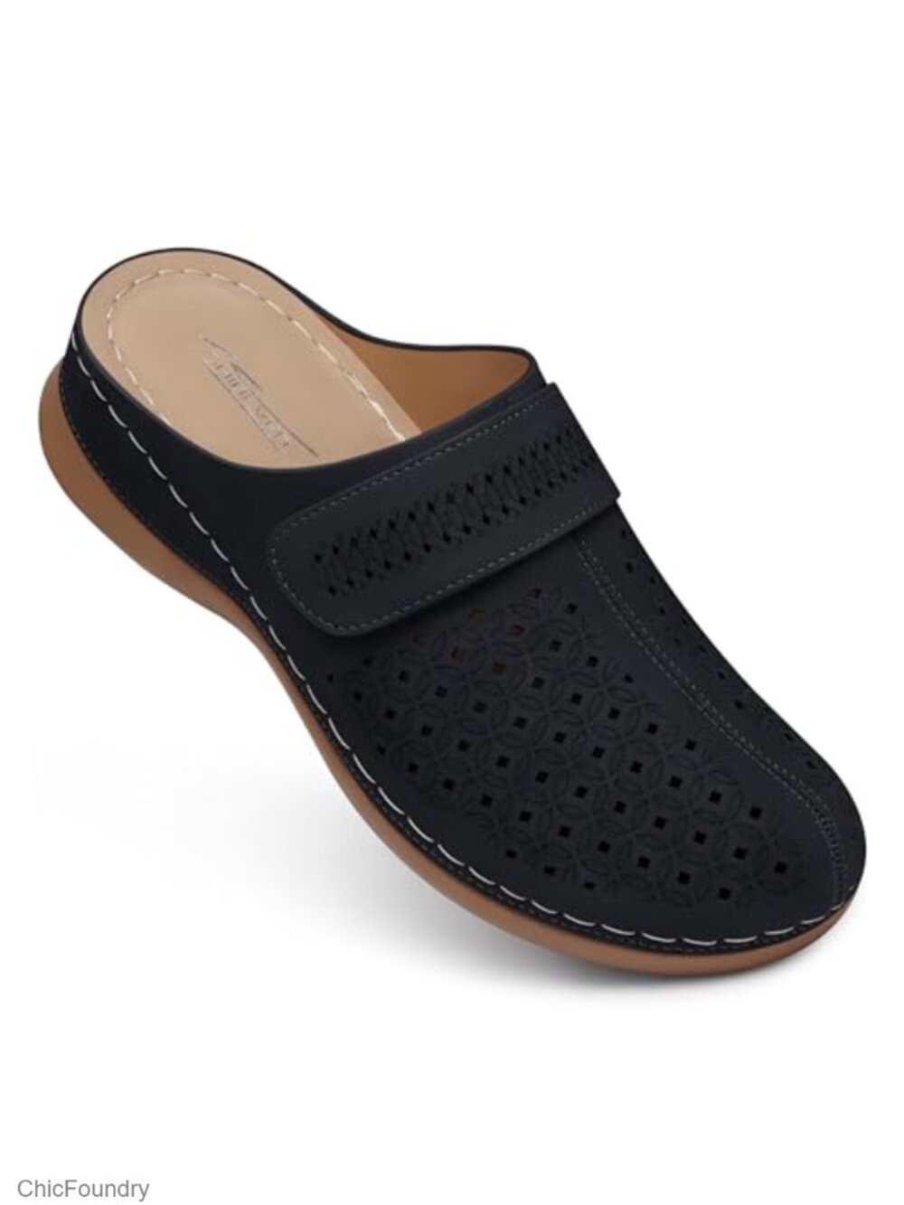 Women's Orthopedic Clogs Closed Toe Slip On Mules Arch Support Work Shoes